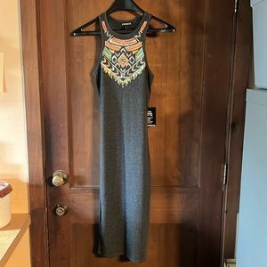 XS EXPRESS RACERBACK TANK POPOVER DRESS NWT